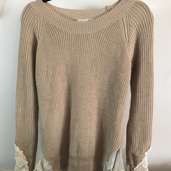 Lace trim sweater - Picture 2 of 4